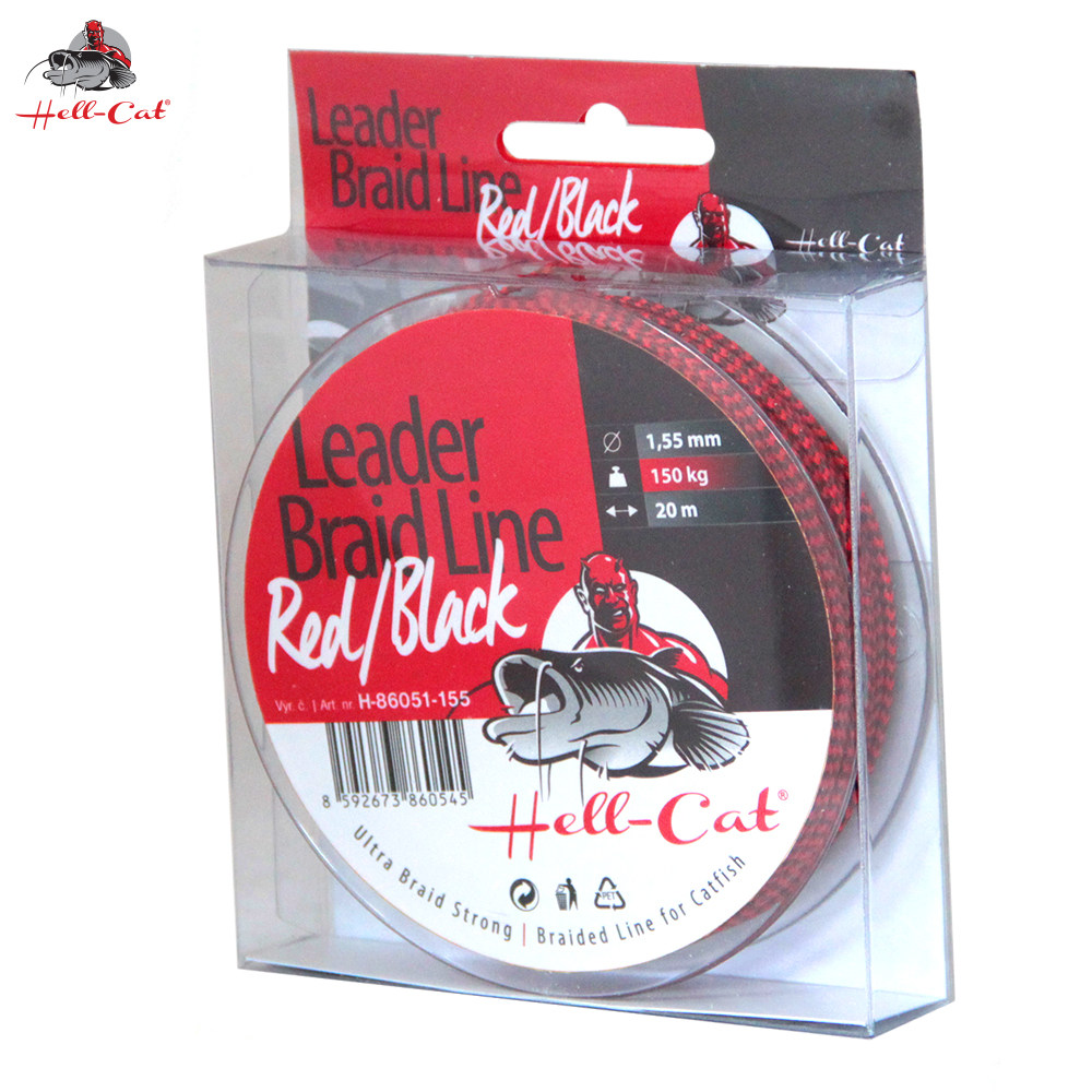 Nadväzcová šnúra Hell Cat Red/Black 20m|1.20mm/100kg