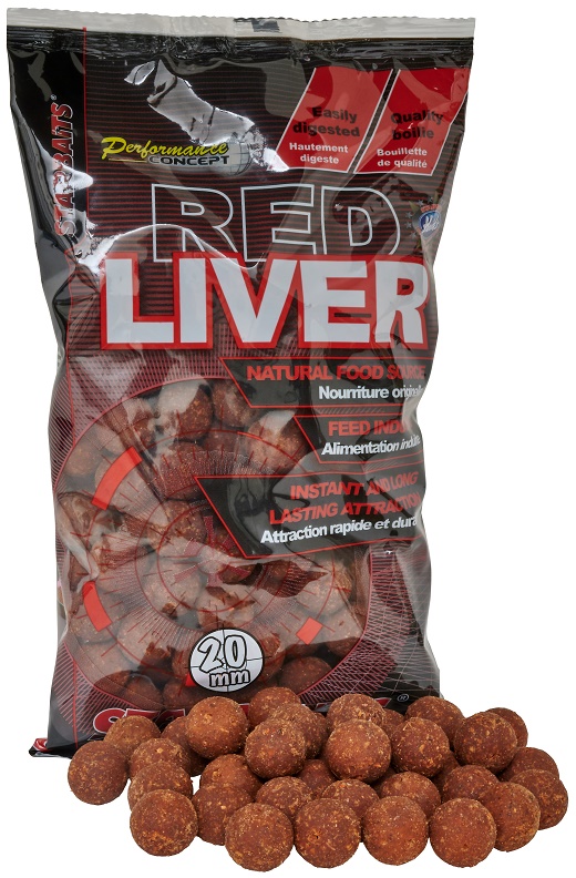 Boilies Starbaits Red Liver 1kg 20mm