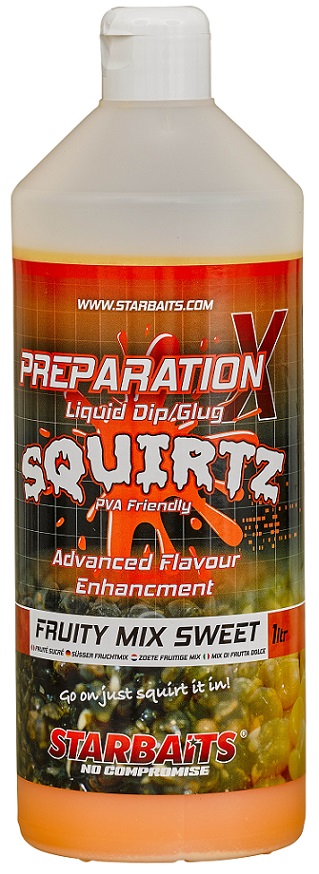 Booster Starbaits PREP X SQUIRTZ FRUITY MIX SWEET 1L