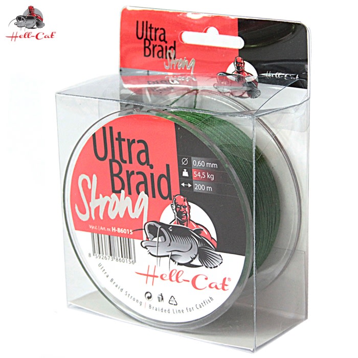 Pletená šnúra HELL CAT ULTRA BRAID STRONG 0,60MM, 54,50KG, 200M
