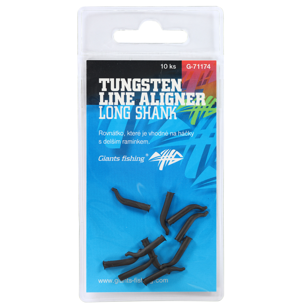 Vlascové Rovnátko Giants Fishing Tungsten Line Aligner Long Shank 10ks